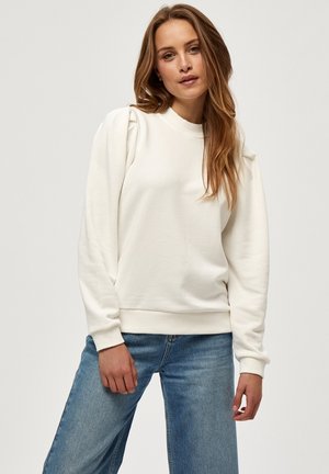 MIMIKA LONG SLEEVE SWEAT - Felpa - broken white