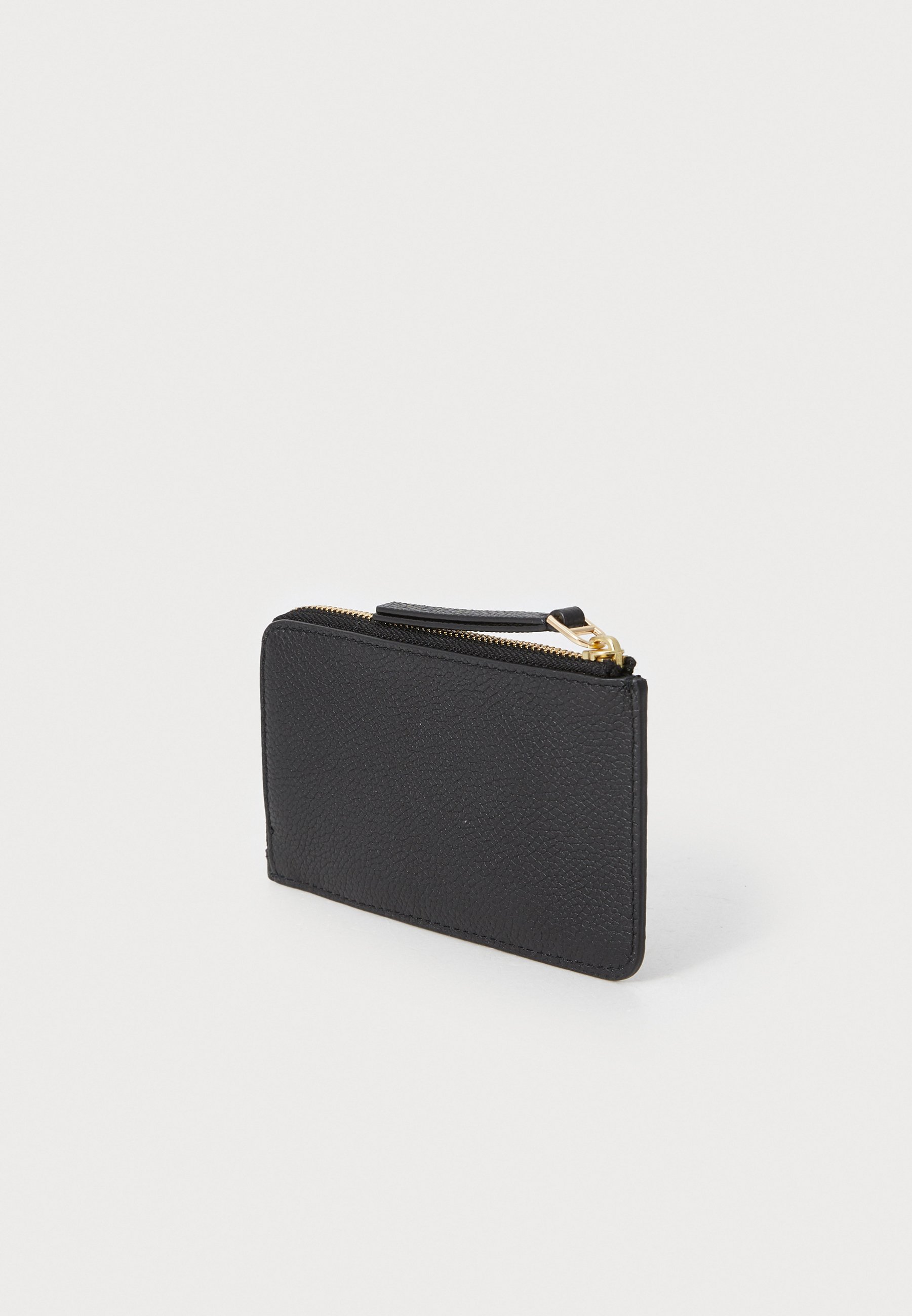 Tory Burch ROBINSON PEBBLED ZIP CARD CASE - Wallet - black