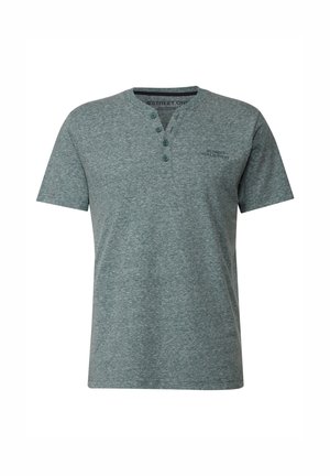 Street One MEN, HENLEY - T-Shirt basic - grün
