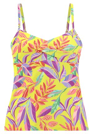 Bikini-Top - gelb bedruckt