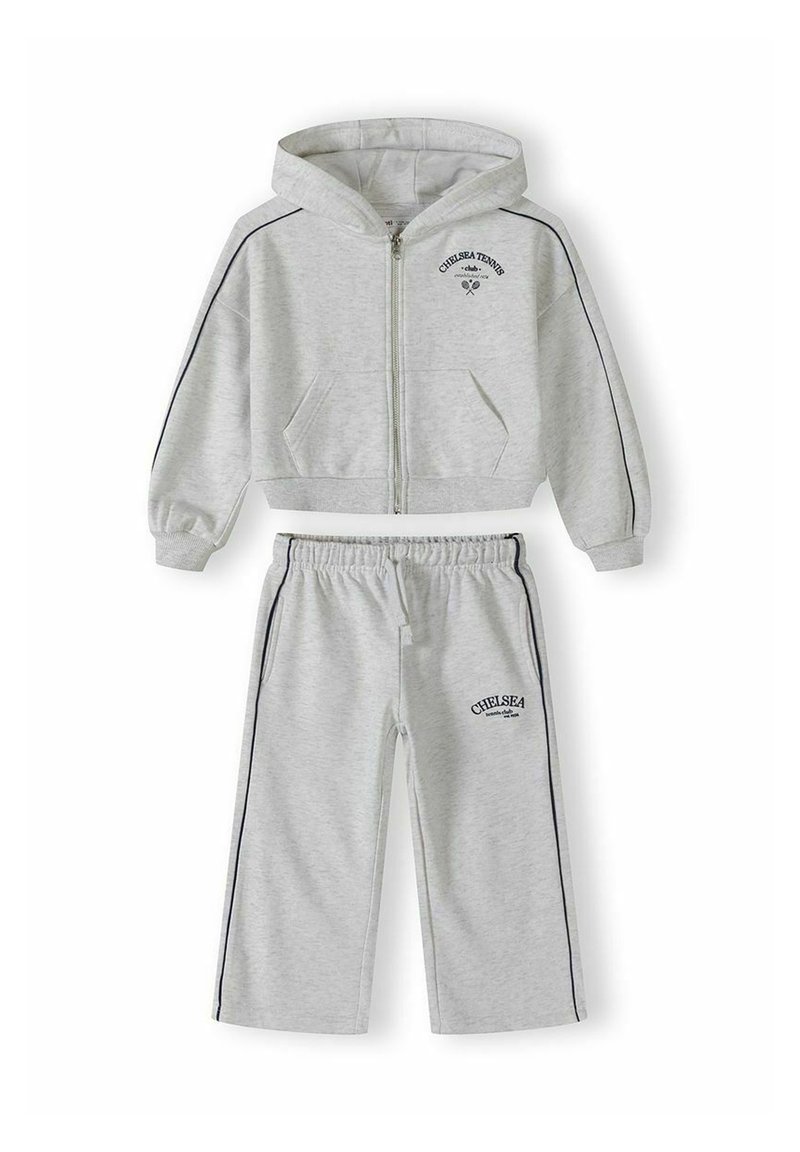 MINOTI SET WITH ZIP HOODED AND WIDE LEG JOGGERS - Tracksuit - grey ...
