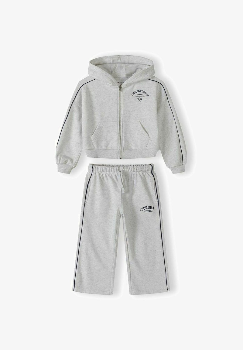 Minoti Set MINOTI SET WITH ZIP HOODED AND WIDE LEG JOGGERS - Tracksuit - grey ...