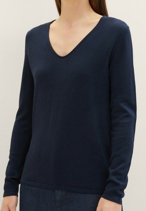 TOM TAILOR Strickpullover - dark blue