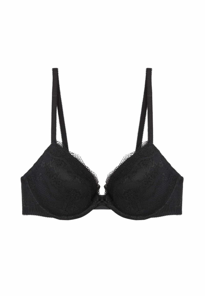 Reggiseno M&S Embrace Con Ferretto, Pizzo Floreale Nero – Taglie Forti 36G/38G - Foto 2