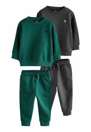 REGULAR FIT  JOGGERS SET 2 PACK - Trenirka - charcoal grey green