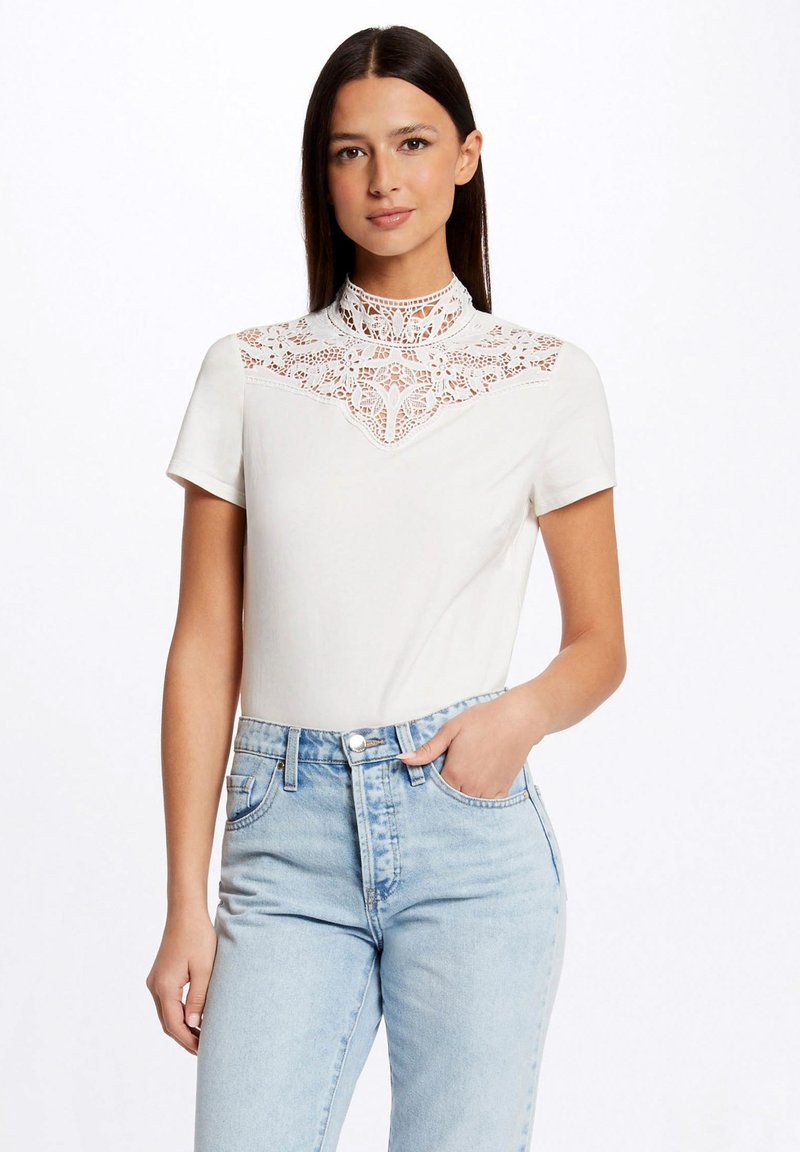Blouse à manches longues - blanc - Morgan de Toi - PointCarré