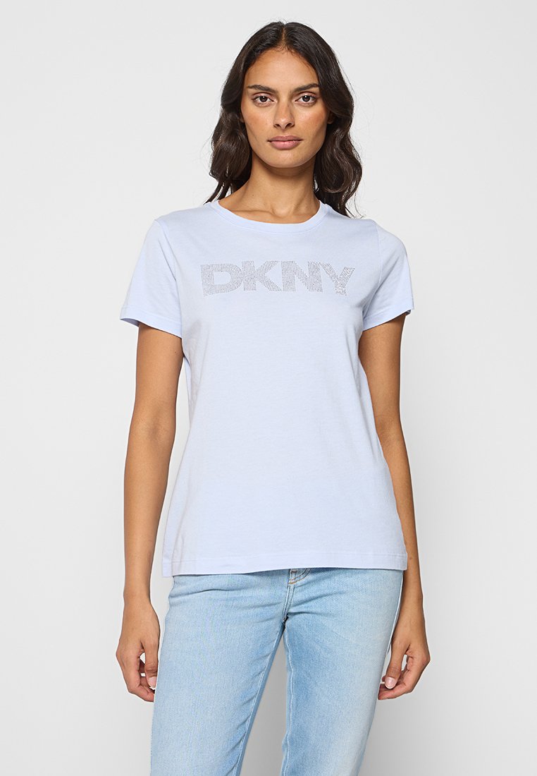 DKNY T-shirt print lichtblauw