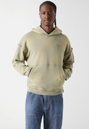 AUSGEWASCHENER PRINT - Hoodie - mehrfarbig grün