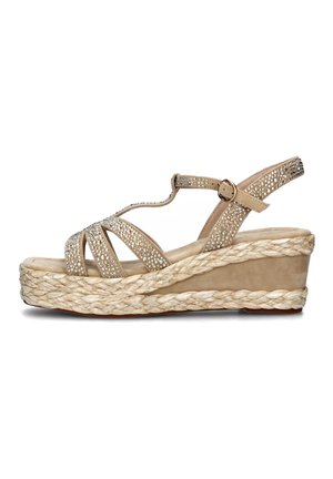 Plateausandalette - beige