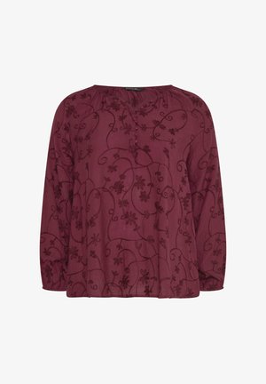 Evans, PLUS SIZE CASUAL TOPS - Bluse - burgundy