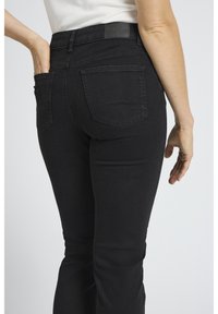 PULZ ZEMMA - Traperice uskog kroja - black denim