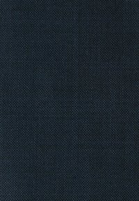 Tissu bleu marine avec une texture densément tissée, présentant un motif subtil qui ajoute de la profondeur. Le matériau semble durable et légèrement brillant.