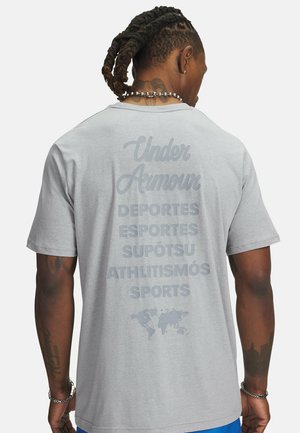 Sports Wordmark - Print T-shirt - mod gray light heather