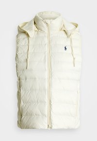WATER REPELLENT PACKABLE GILET - Waistcoat - estate cream