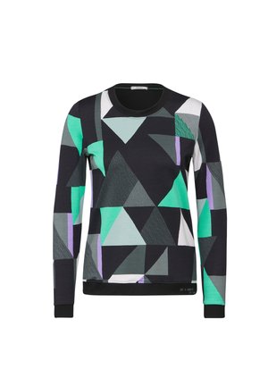 Langærmet T-shirt - schwarz