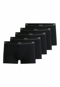 Zwarte boxershorts met een zachte tailleband met gouden accenten en een aansluitend ontwerp. Geleverd in een verpakking van vijf.