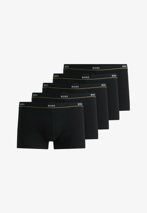 Schwarze Boxer-Briefs mit einem weichen Bund in Goldakzenten und einem enganliegenden Design. In einer Packung mit fünf Stück erhältlich.