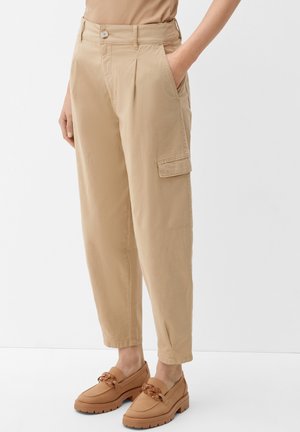 s.Oliver MIT PATTENTASCHE - Pantalon cargo - beige