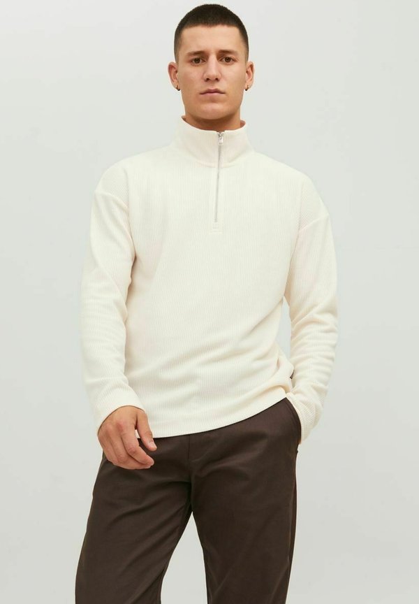 MIT HALF ZIP - Strickpullover - tofu