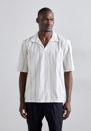 YANN JAP CO PATTERNED STRIPE - Chemise - white/nightsky