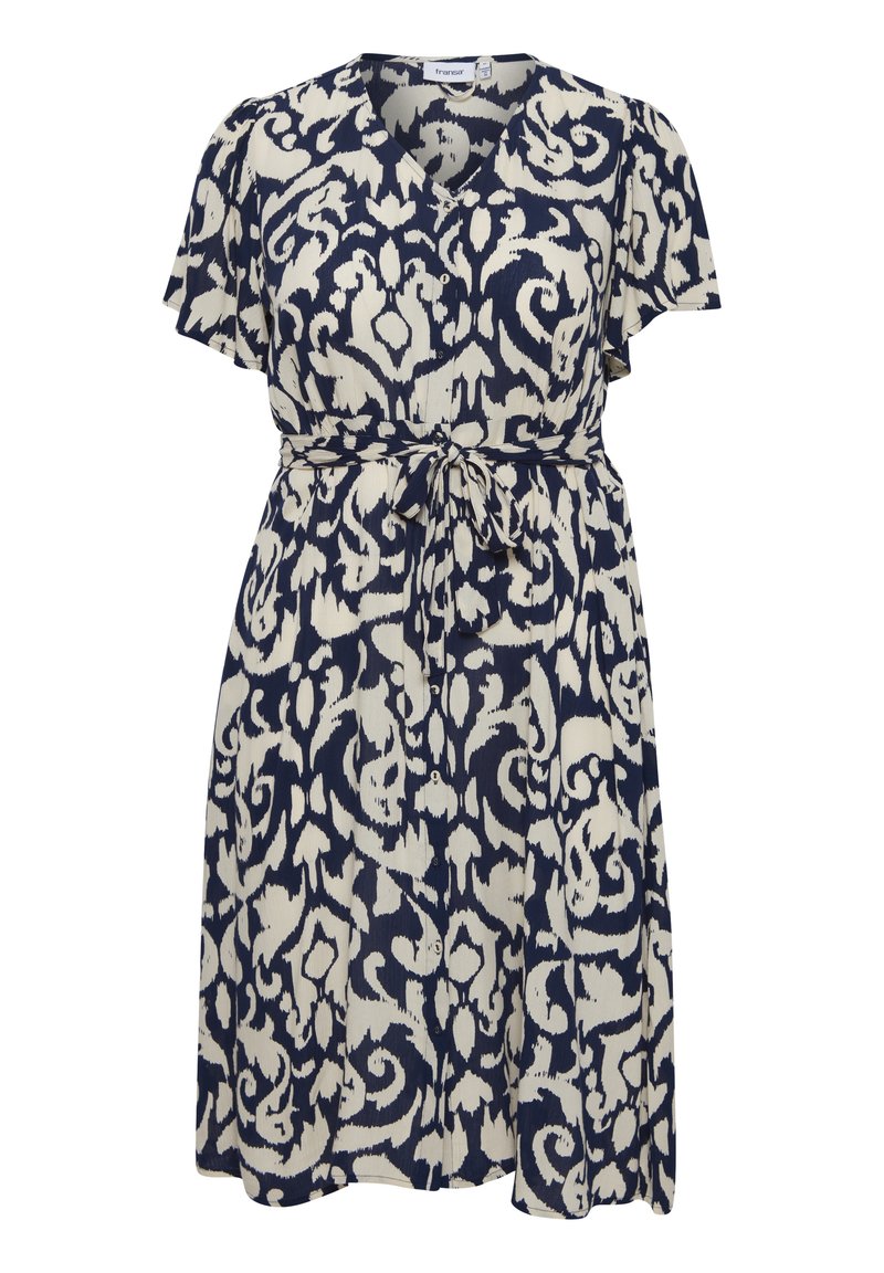 Fransa Blousejurk blauw