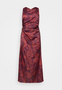 AUTUMN WEDDING SASHA BACK CROSS PRINT MAXI - Oblačila za posebne priložnosti - brown/burnt orange