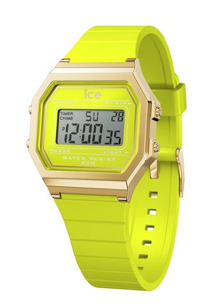 RETRO - Digitaluhr - sunny lime