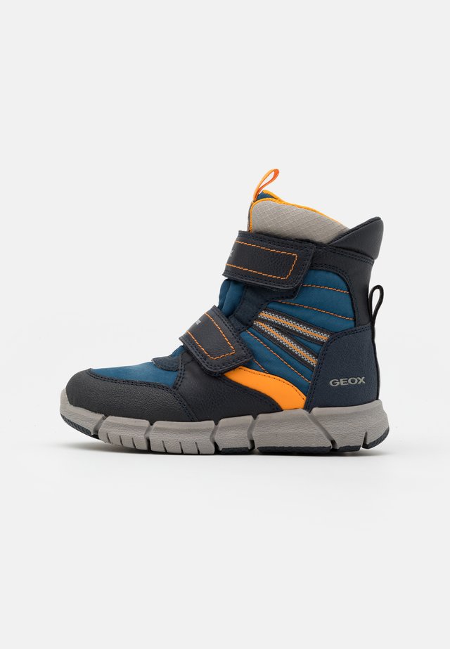 FLEXYPER BOY - Snowboot/Winterstiefel - navy/orange