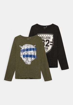 NKMVAGNO LOOSE 2PACK - Long sleeved top - beetle
