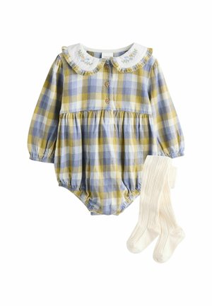 REGULAR FIT - BLOOMER WITH 2 PIECE SET - Body - green yellow gingham