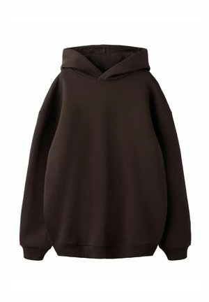 REGULAR FIT - Felpa con cappuccio - black coffee