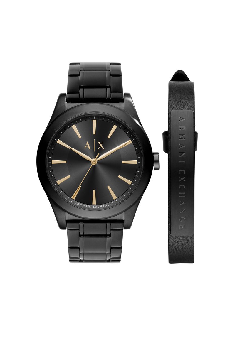 Armani Exchange Pulkstenis - schwarz
