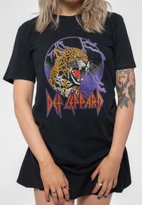 Paradiso Clothing DEF LEPPARD LIGHTNING LEOPARD - Print T-shirt - black