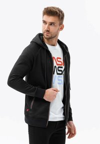 Ombre Mikina na zip - black