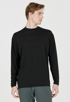Langærmet T-shirt - black