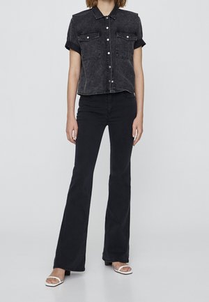 Flared Jeans - black