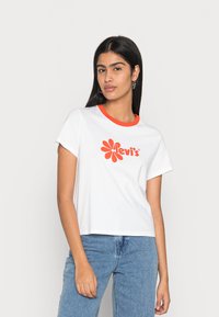 Levi's® - GRAPHIC JORDIE TEE - T-shirt basic - white Miniatuurafbeelding 1