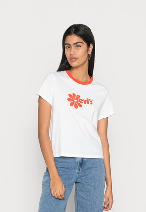 GRAPHIC JORDIE TEE - T-shirt - bas - white