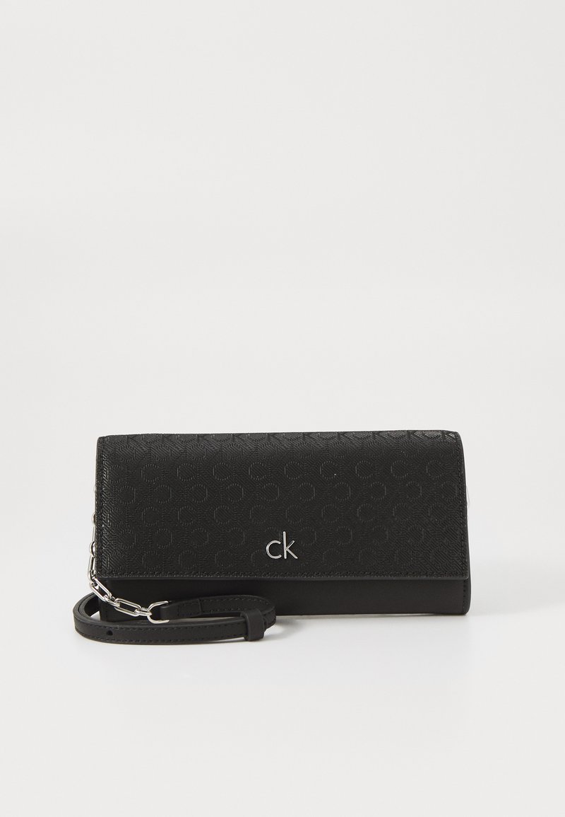 Calvin Klein DAILY WALLET MINI BAG - Portefeuille - classic mono black