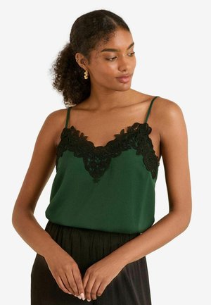 Love & Roses REGULAR FIT - Débardeur - dark green