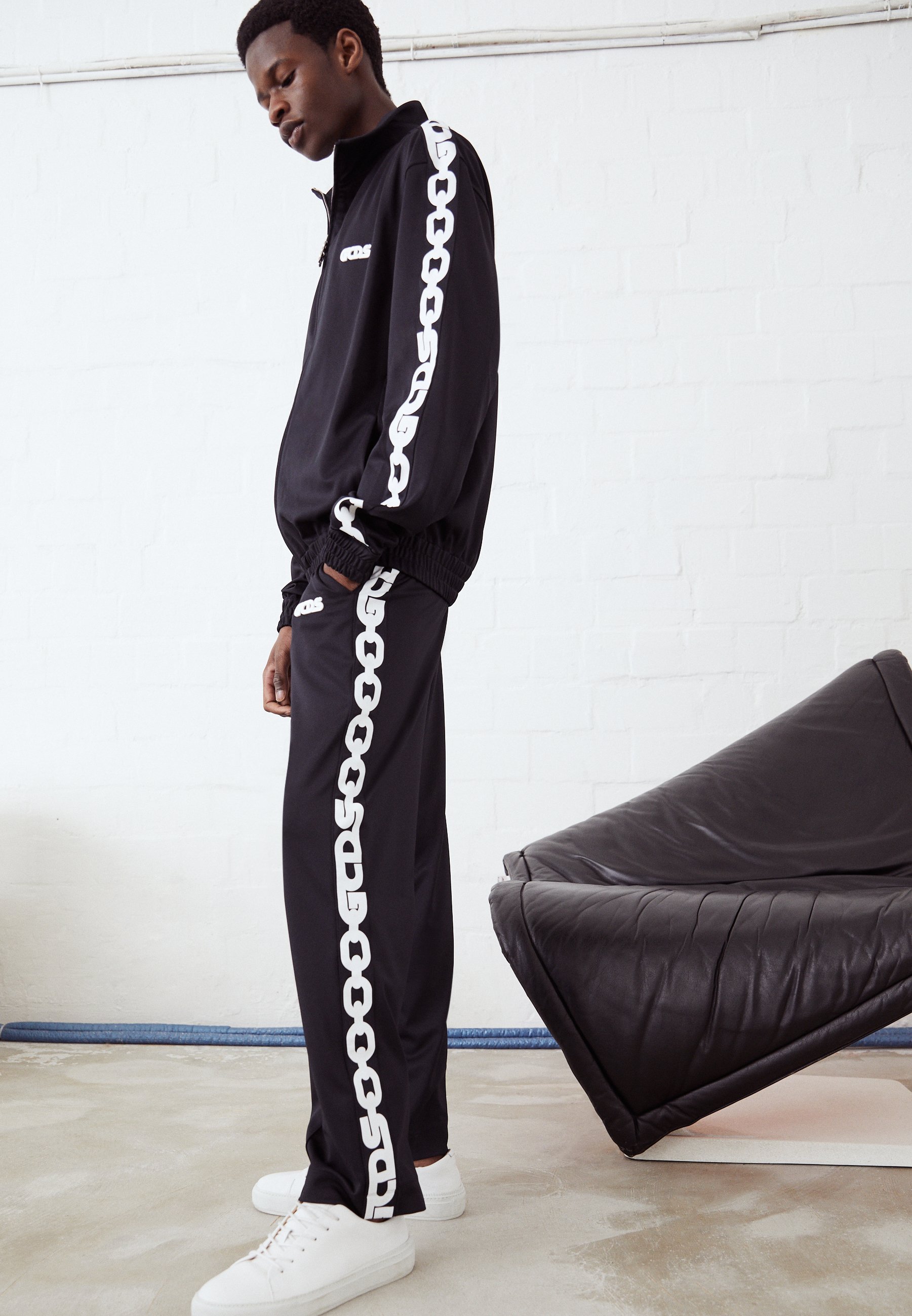 GCDS CHAIN TRACKPANTS - Pantaloni sportivi - black/nero - Zalando.it