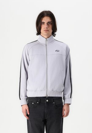 YOURTURN STRIPE SLEEVE UNISEX - Sweatjacke - grey