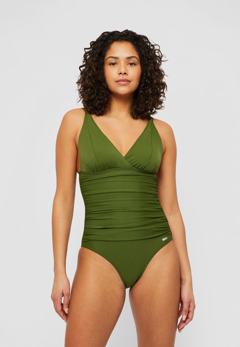 LASCANA - SWIMSUIT LAURA - Baddräkt - olive, Förstora