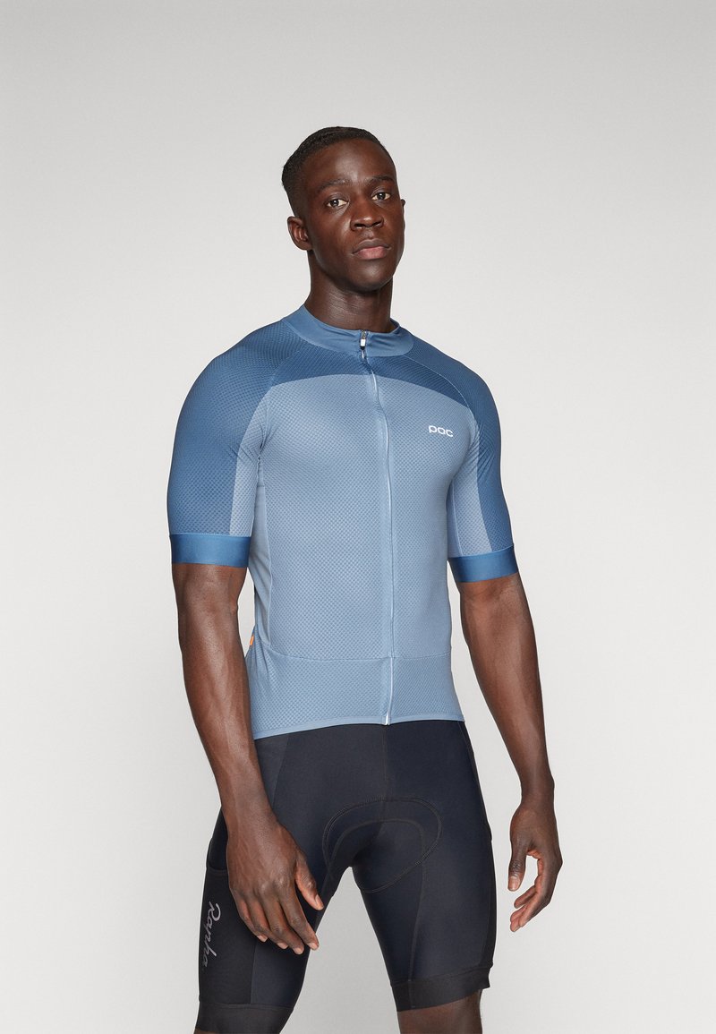 POC ESSENTIAL ROAD LOGO - Maillot de ciclismo - calcite blue/dark calcite blue