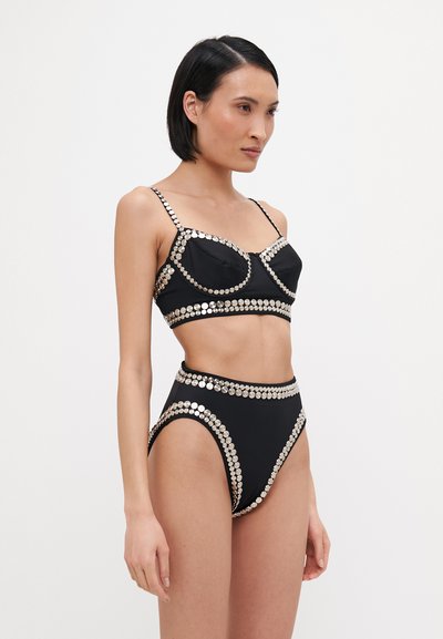 Norma Kamali STUD BOTTOM - Bas de bikini - black