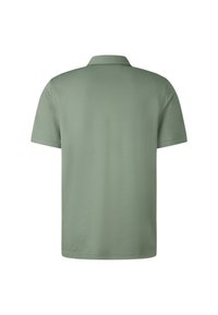 Kortærmet polo-shirt i lys grøn, lavet af glat stof. Har en klassisk krave og en lige kant uden synlige udsmykninger.