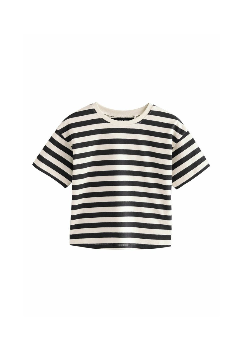 Next - Marškinėliai su spaudiniu - black white stripe, Padidinti