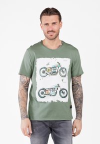 Key Largo MT BRAKE ROUND - Camiseta estampada - salbei green