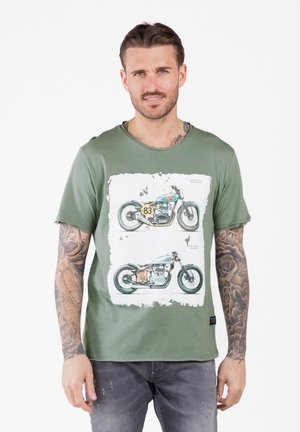 Key Largo MT BRAKE ROUND - Camiseta estampada - salbei green
