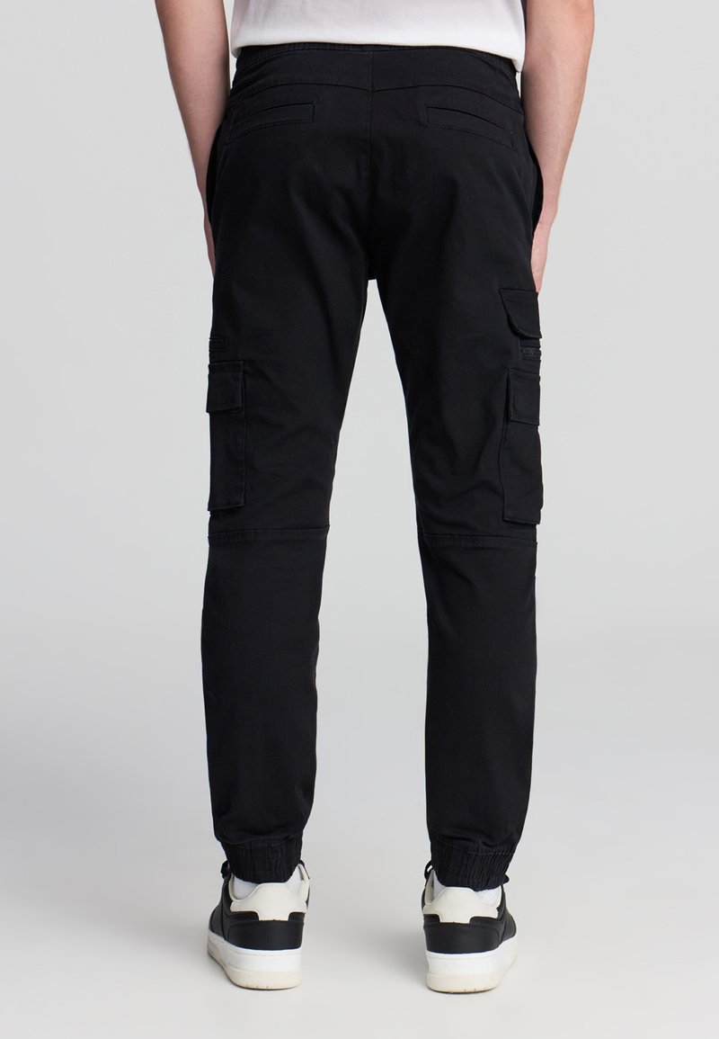 Pantaloni Cargo Uomo TERRANOVA, Vita Regolabile Con Coulisse, Tasche Con Zip, Polsino Elastico